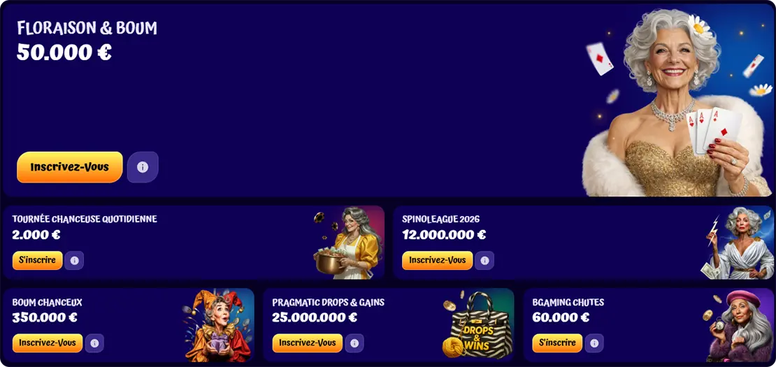 Tournois et campagnes promotionnelles