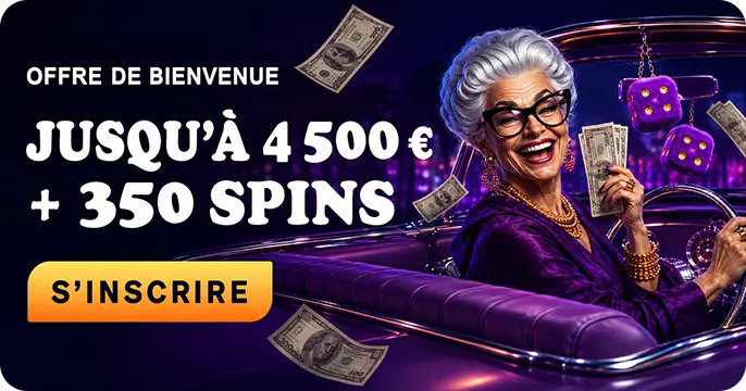 SpinGranny jusqu'à 4 500 € + 350 tours gratuits
